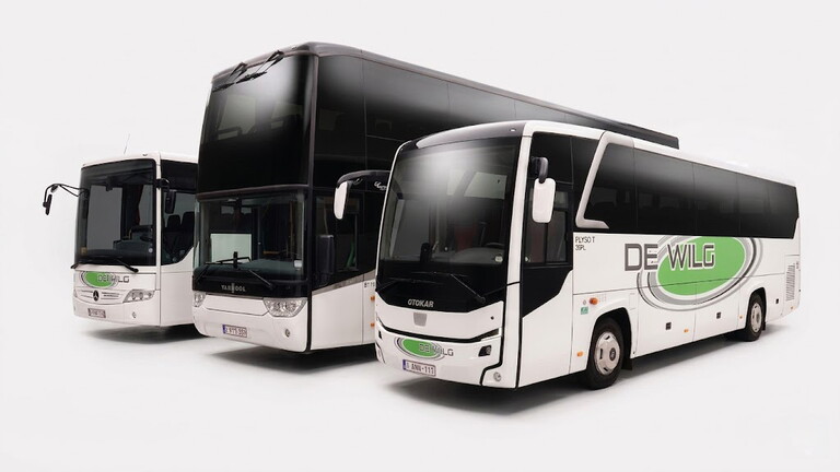 Drie touringcars van De Wilg