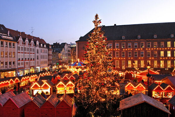Kerstmarkt Düsseldorf – avondeditie